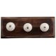 White Yellow Dot Wooden Hooks